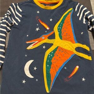Boy's Mini Boden Long Sleeve Dinosaur T-Shirt